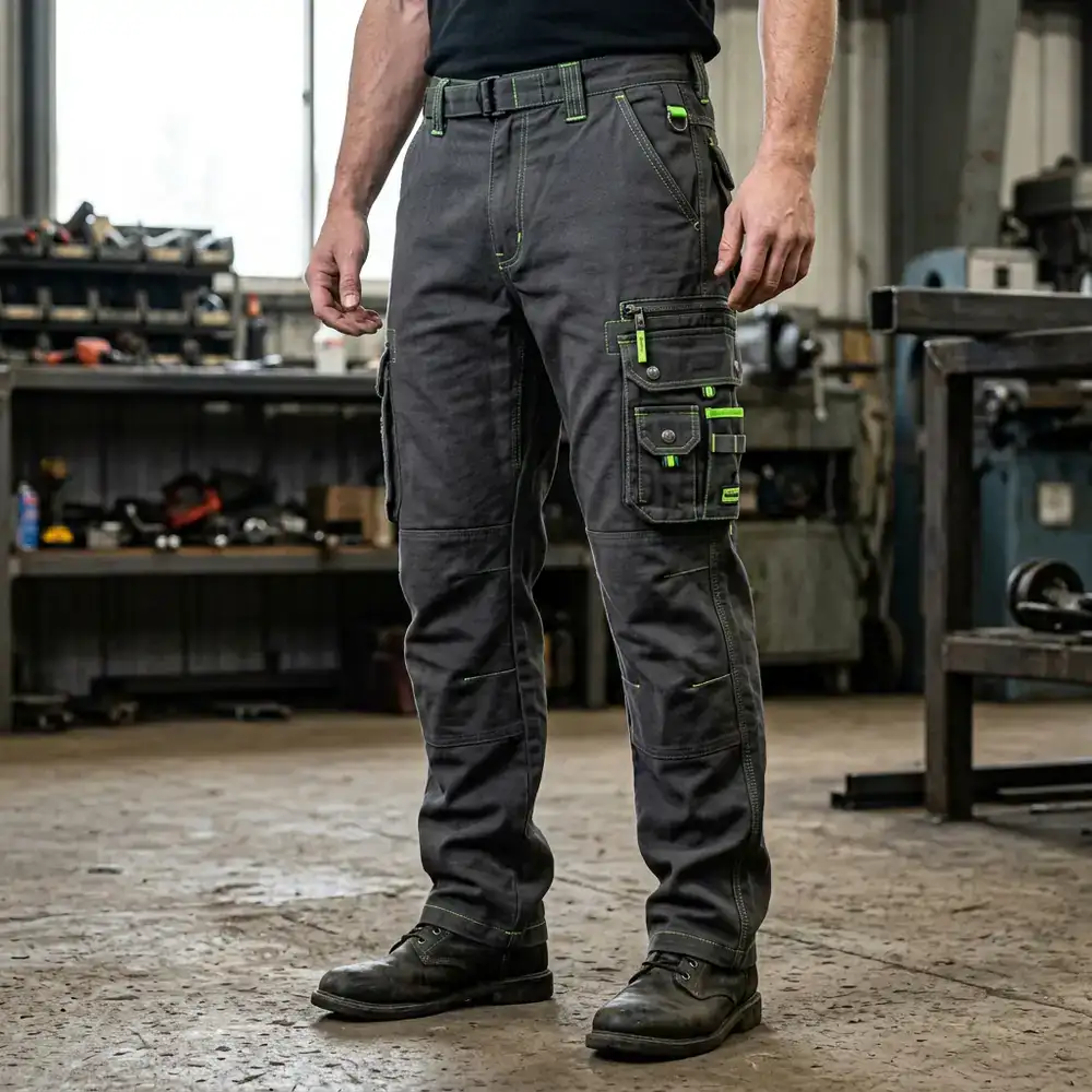 Heavyweight cargo pants with utility pockets