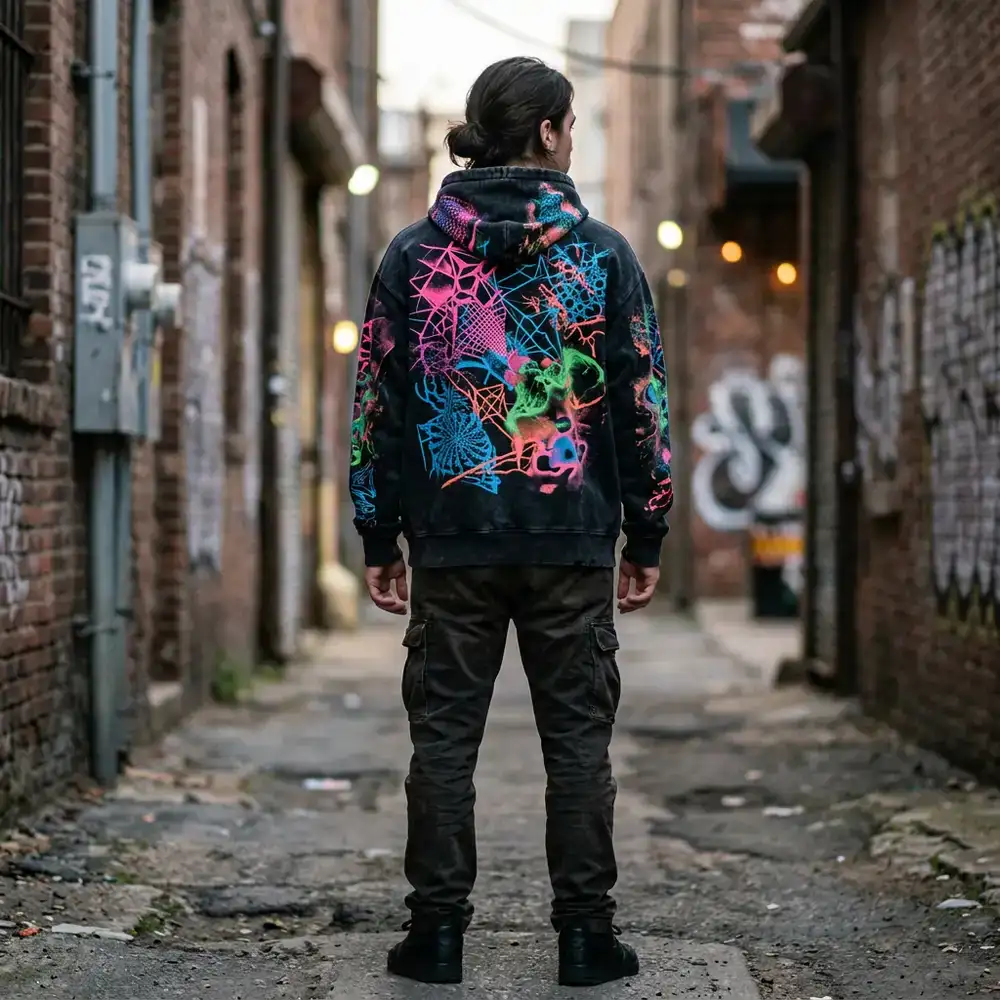 Graphic Overdyed Hoodie