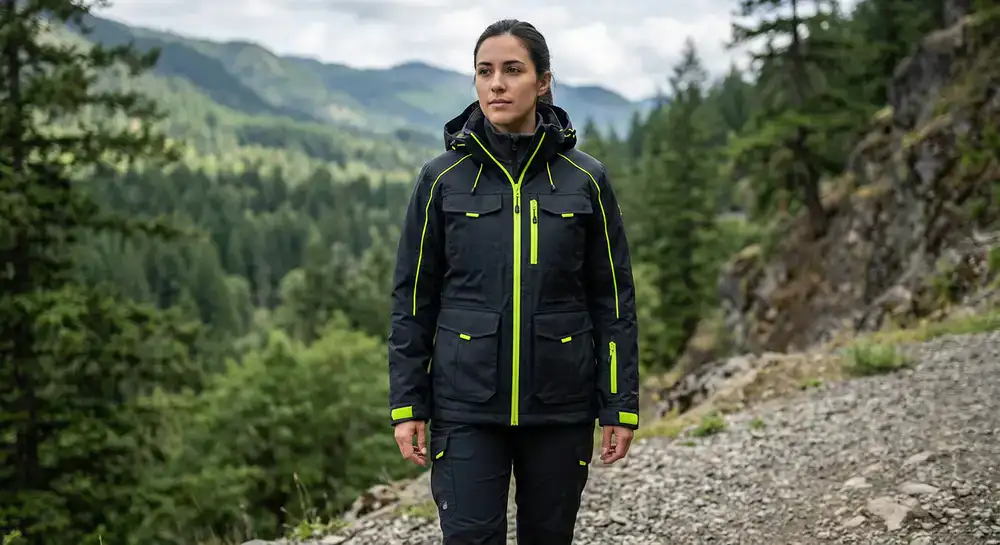 Neon Accent Utility Jacket